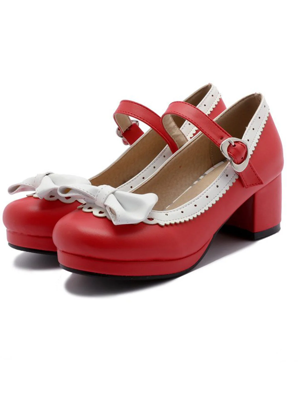 Retro Bow Non-slip High Heel Shoes - Image 2