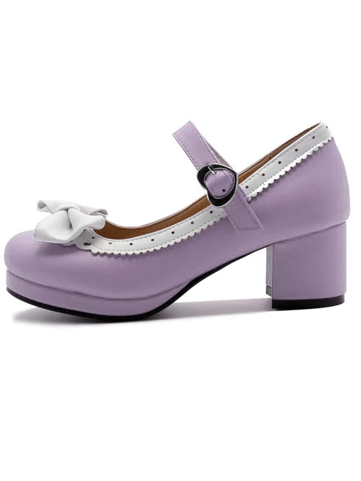 Retro Bow Non-slip High Heel Shoes - Image 22