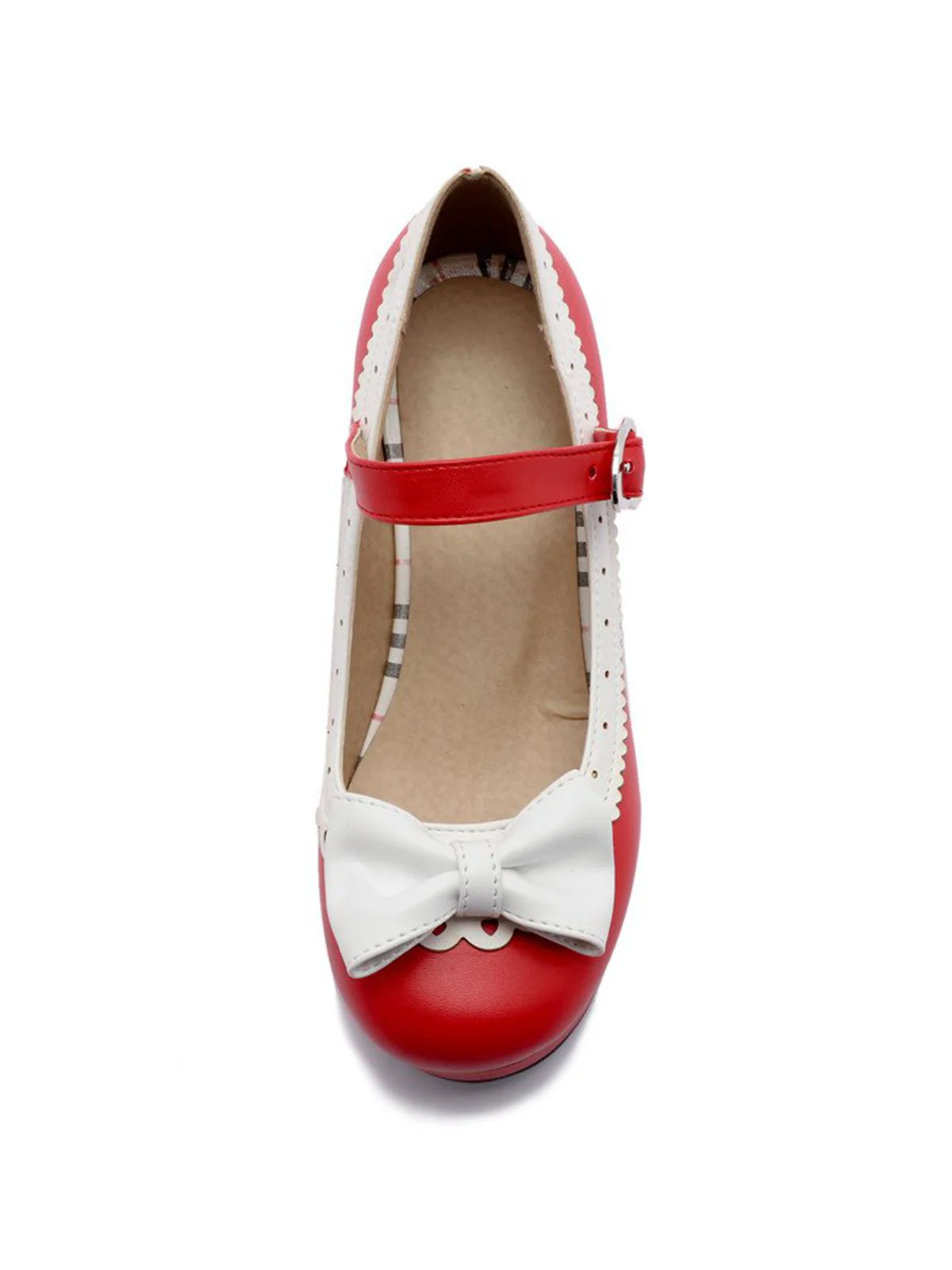 Retro Bow Non-slip High Heel Shoes - Image 3