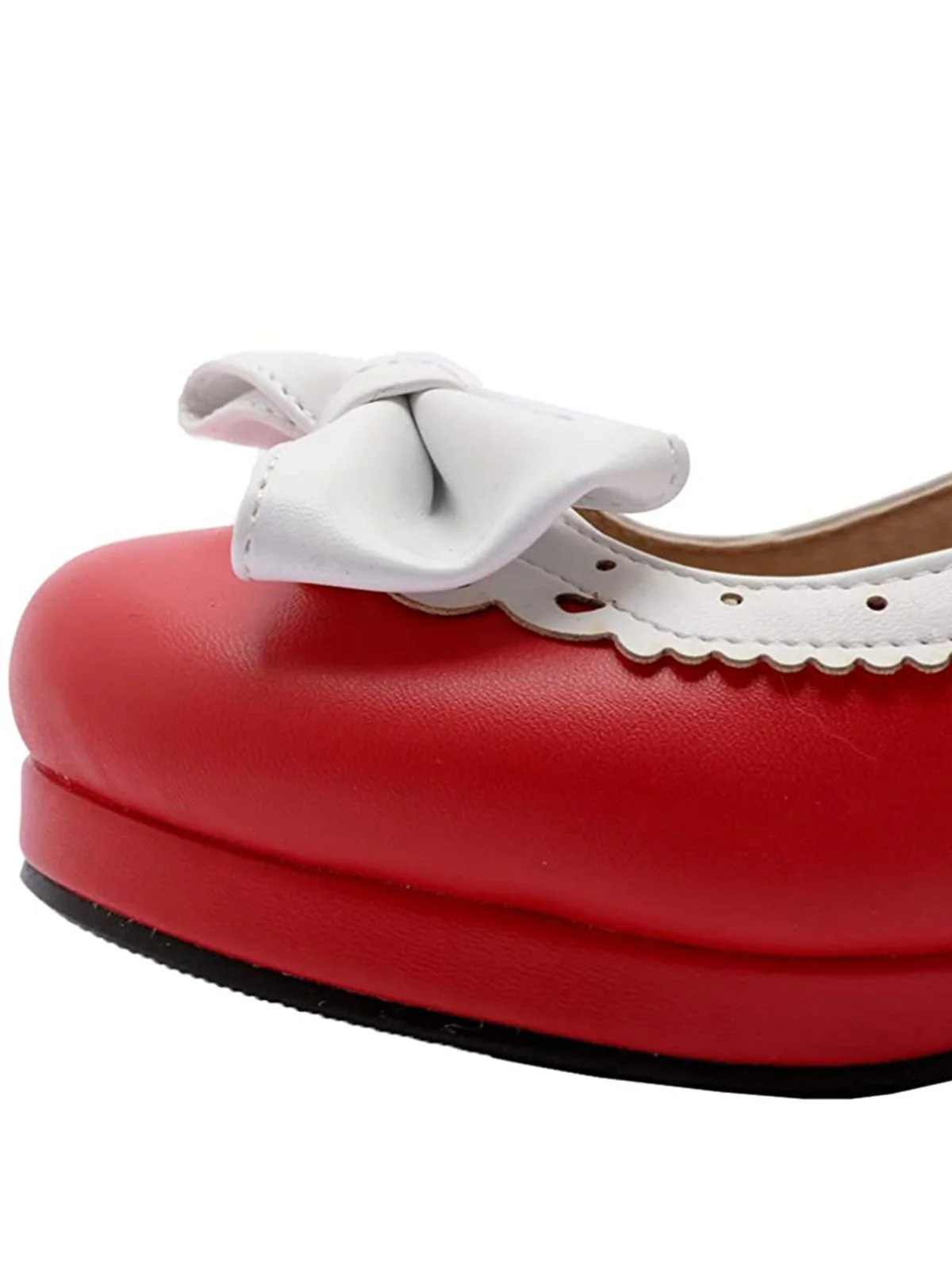 Retro Bow Non-slip High Heel Shoes - Image 4