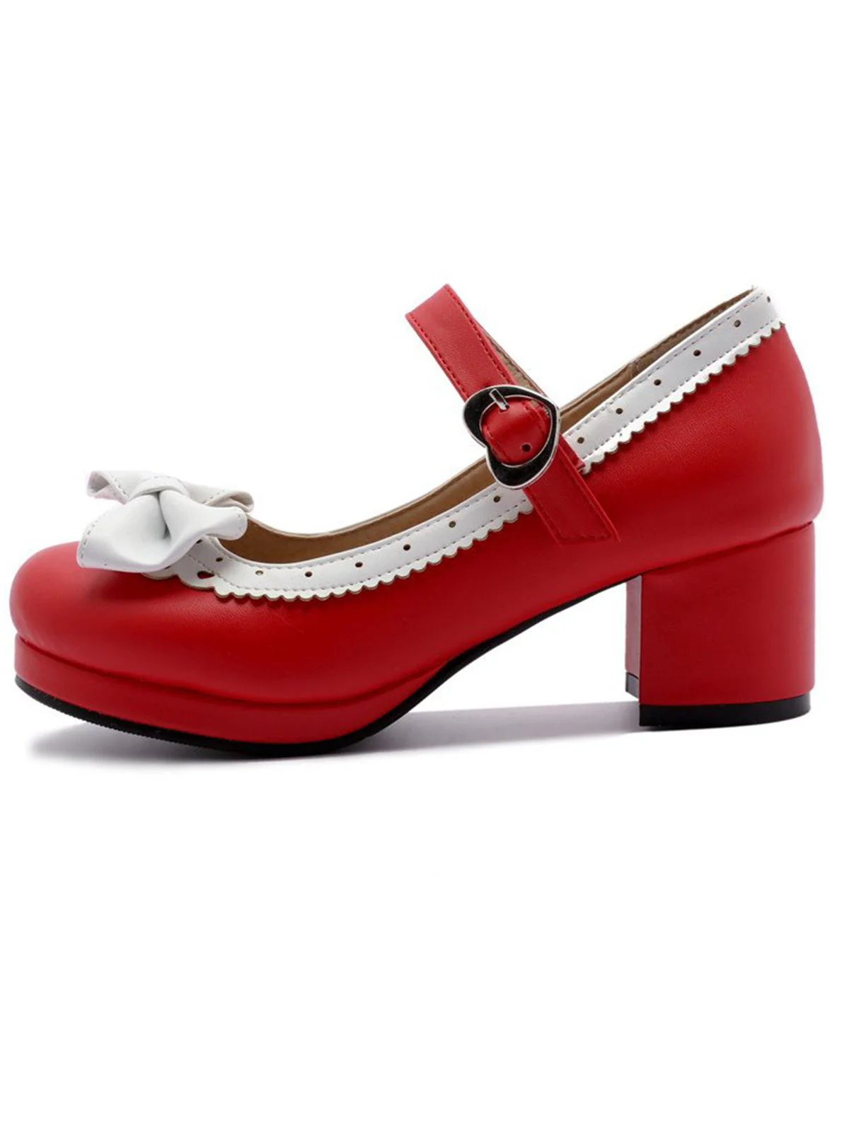 Retro Bow Non-slip High Heel Shoes - Image 6