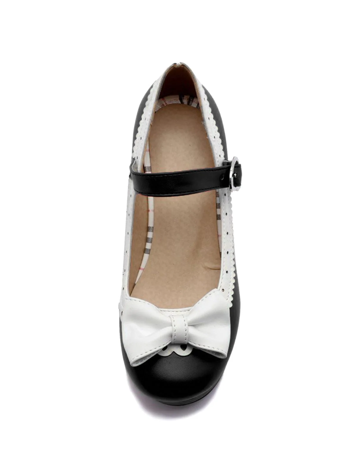 Retro Bow Non-slip High Heel Shoes - Image 9