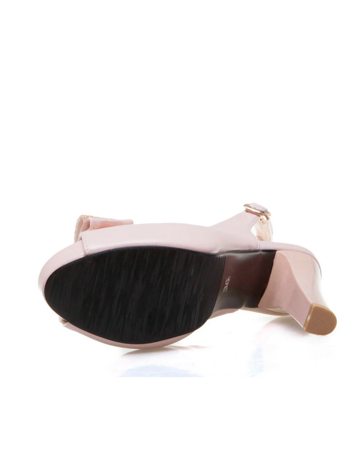 Retro Bow Slingback Peep Toe Shoes - Image 3