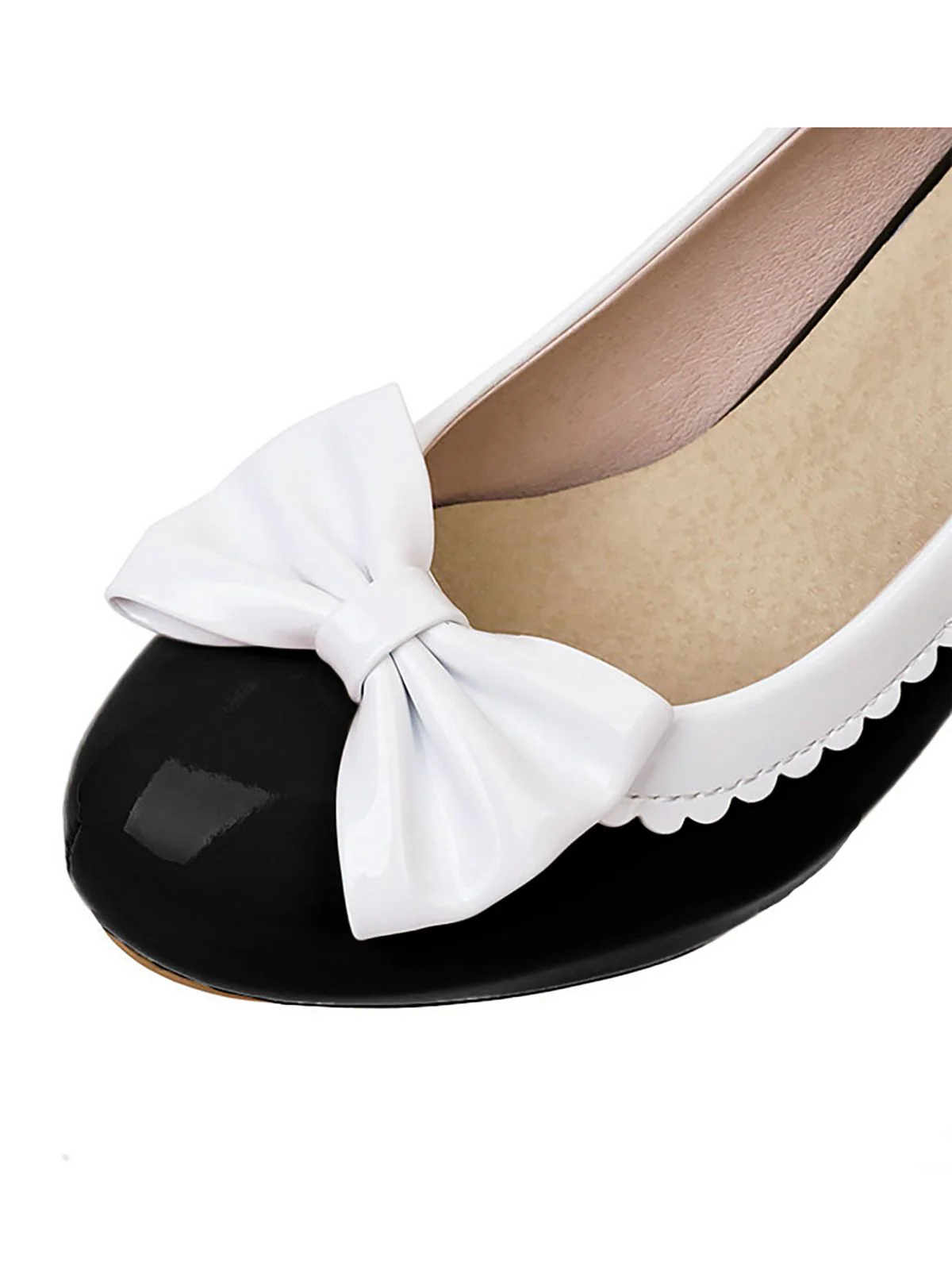 Retro Bowknot High Heels Shoes - Image 7