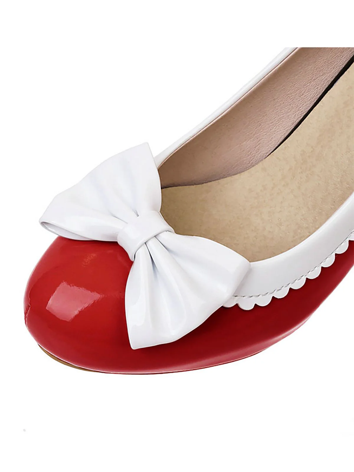 Retro Bowknot High Heels Shoes - Image 11