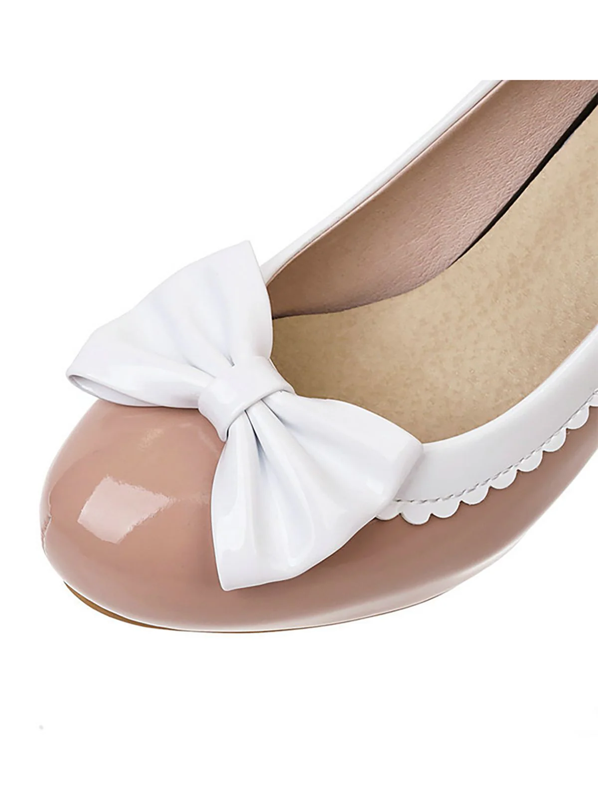 Retro Bowknot High Heels Shoes - Image 3