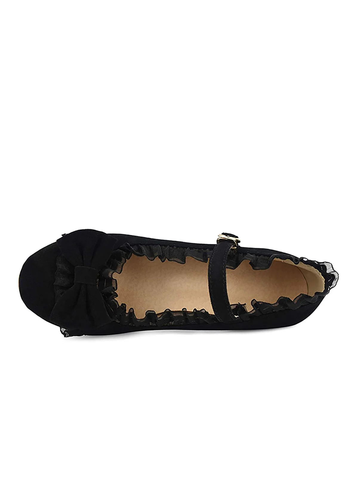 Retro Bowknot Lace High Heels Shoes - Image 4