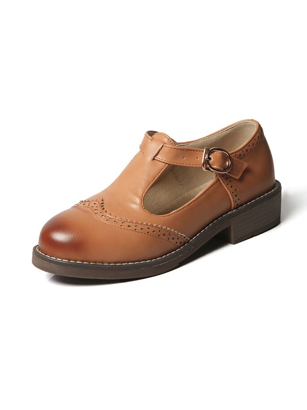 Retro Casual Buckle Thong Shoes - Image 8