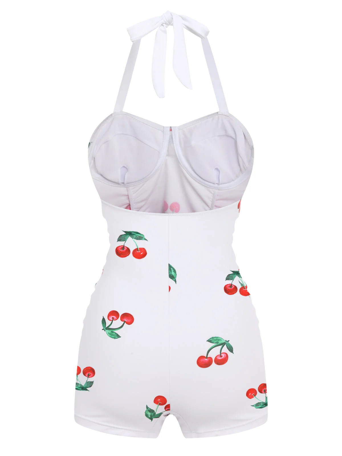Retro Cherry Summer One-piece Swimsuit - Image 6