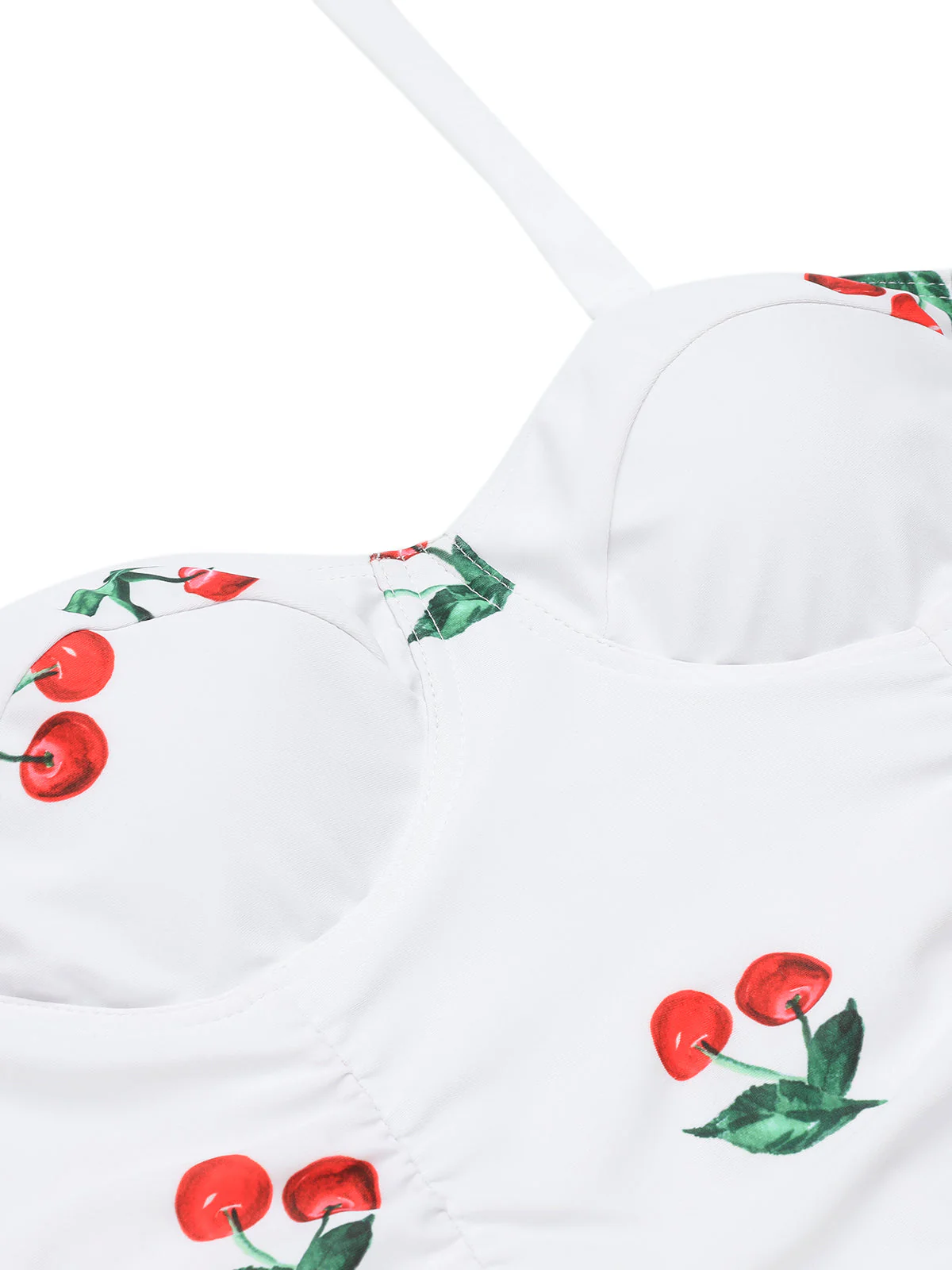 Retro Cherry Summer One-piece Swimsuit - Image 6