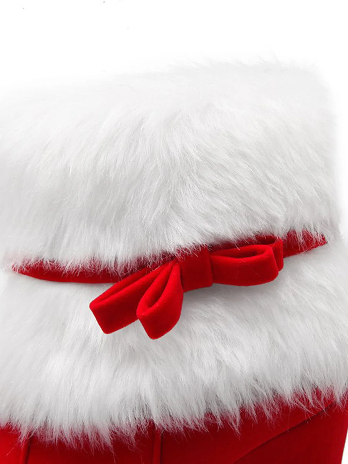 Retro Christmas Short Plush High Heel Shoes - Image 13