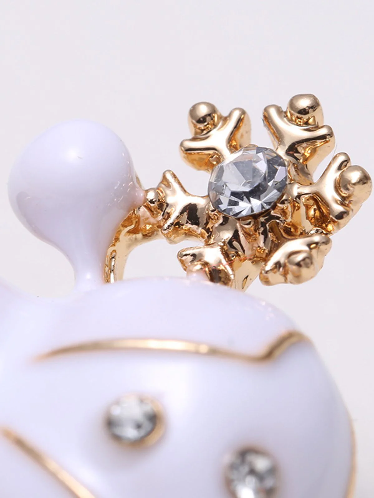 Retro Christmas Snowman Rhinestone Brooch - Image 2