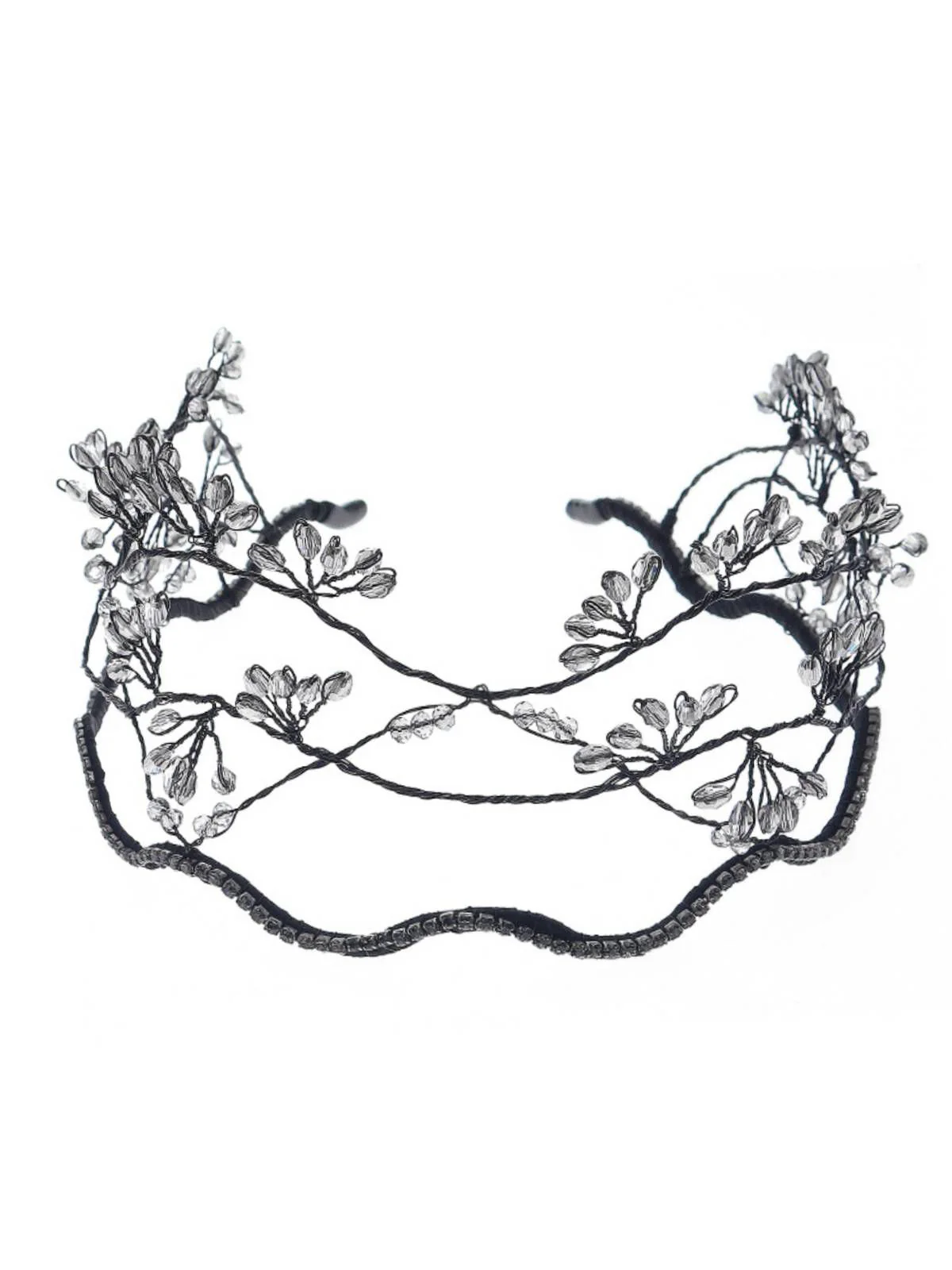 Retro Crystal Beads Elasticity Headband - Image 4