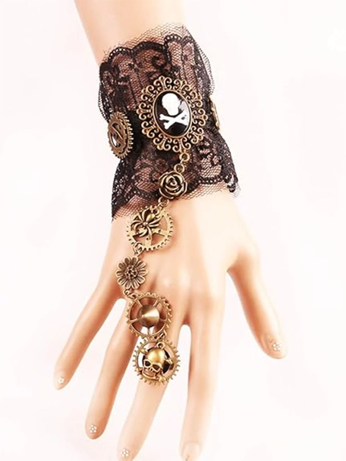 Retro Halloween Gear Steampunk Bracelet - Image 2