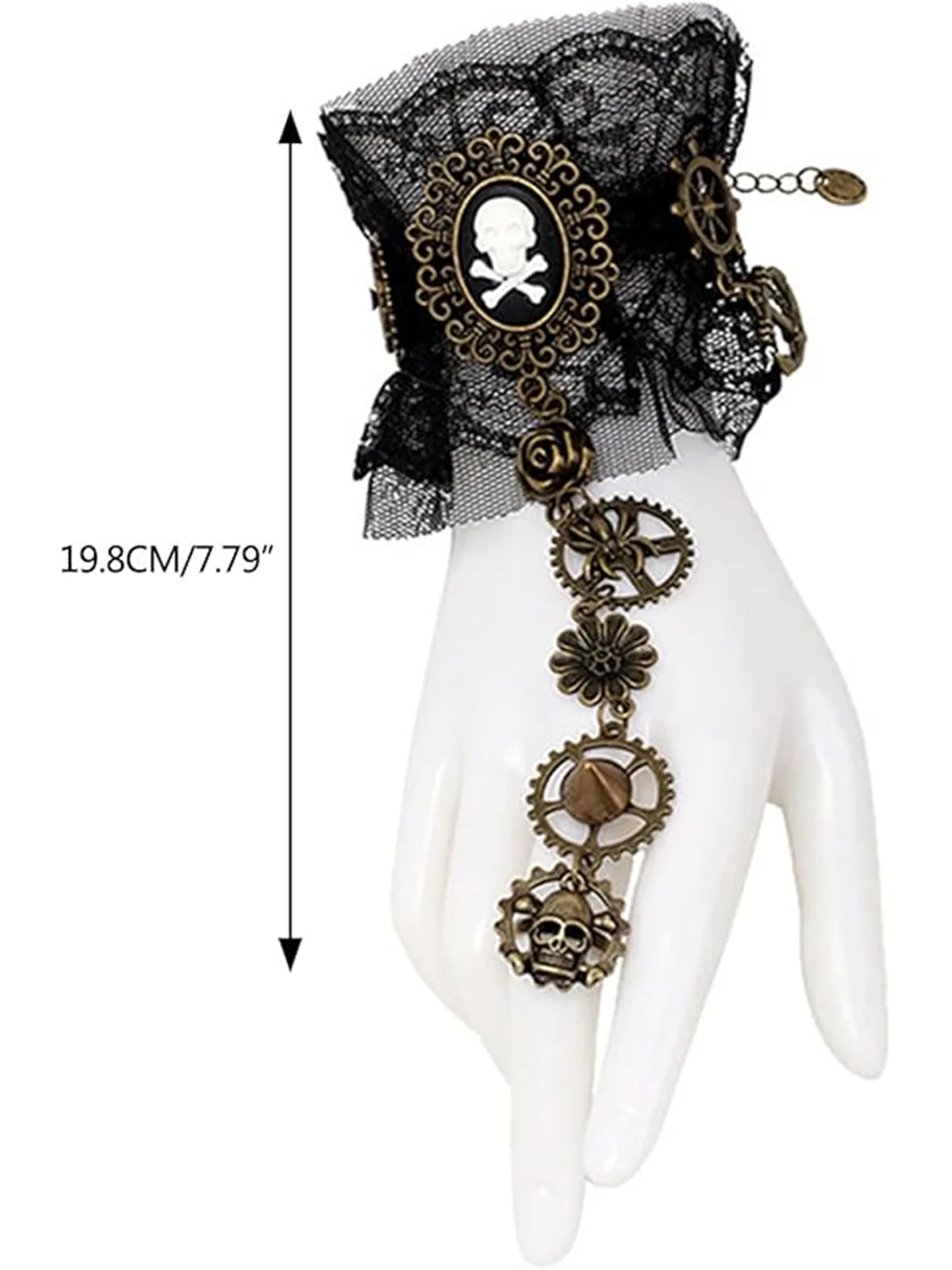 Retro Halloween Gear Steampunk Bracelet - Image 6
