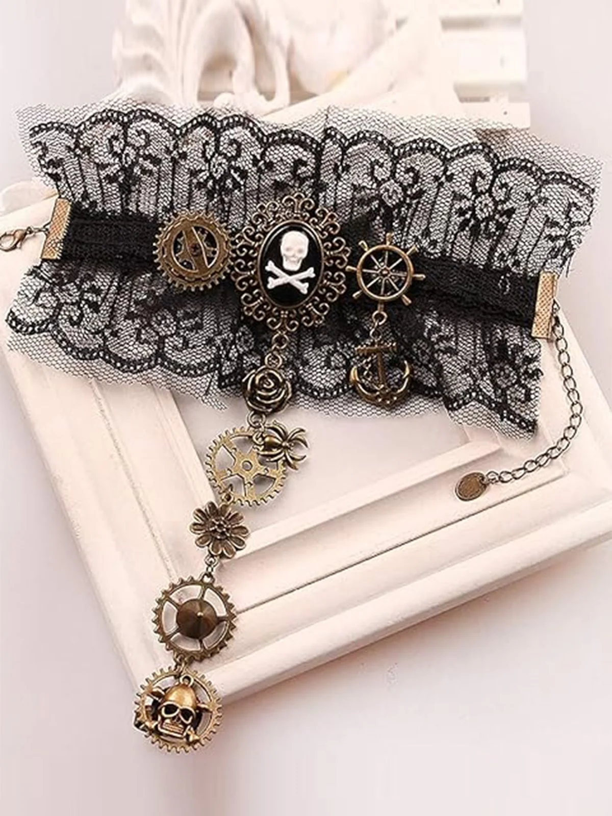 Retro Halloween Gear Steampunk Bracelet - Image 7