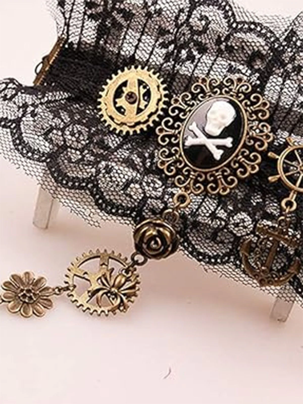 Retro Halloween Gear Steampunk Bracelet - Image 8