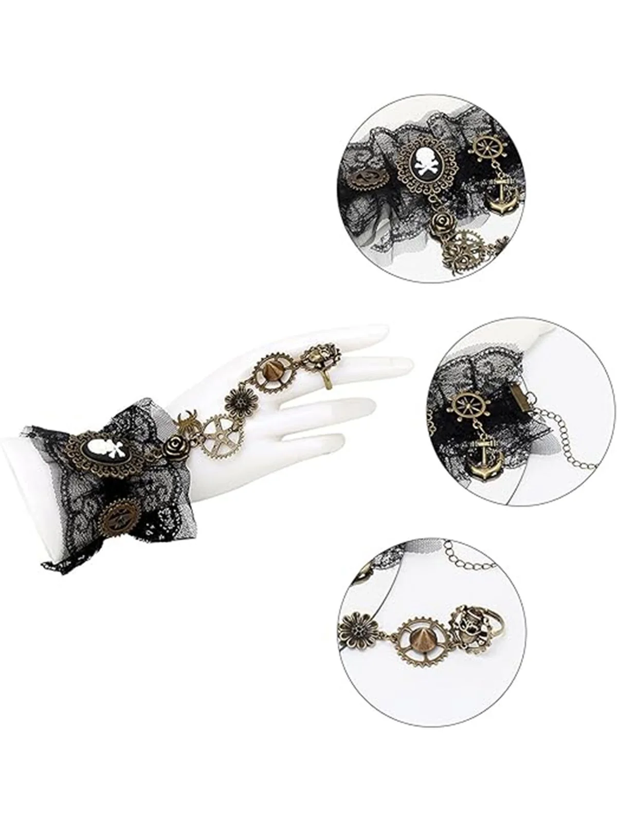 Retro Halloween Gear Steampunk Bracelet - Image 9
