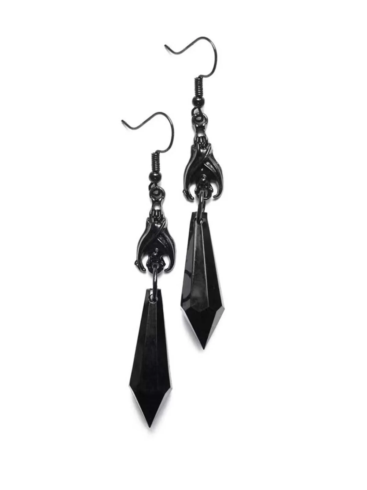 Retro Halloween Gothic Dangle Earrings - Image 2