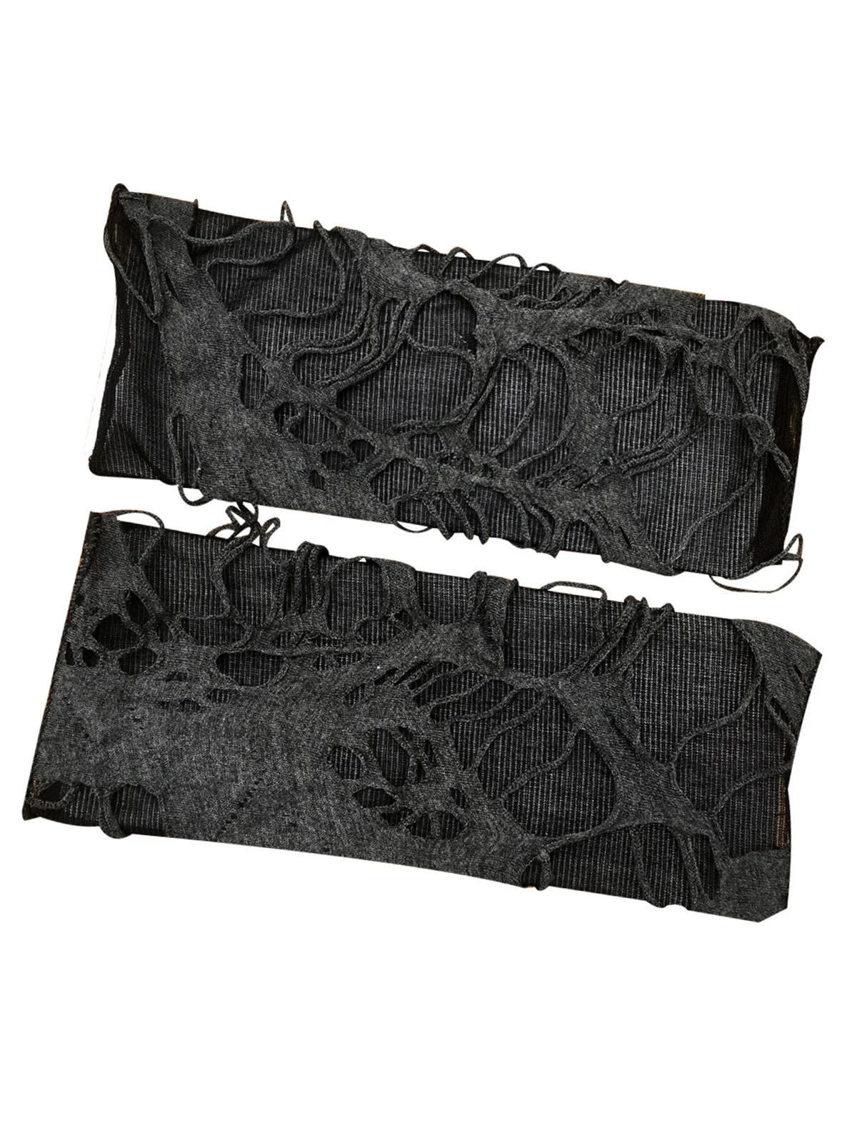 Retro Halloween Ripped Punk Gloves - Image 5