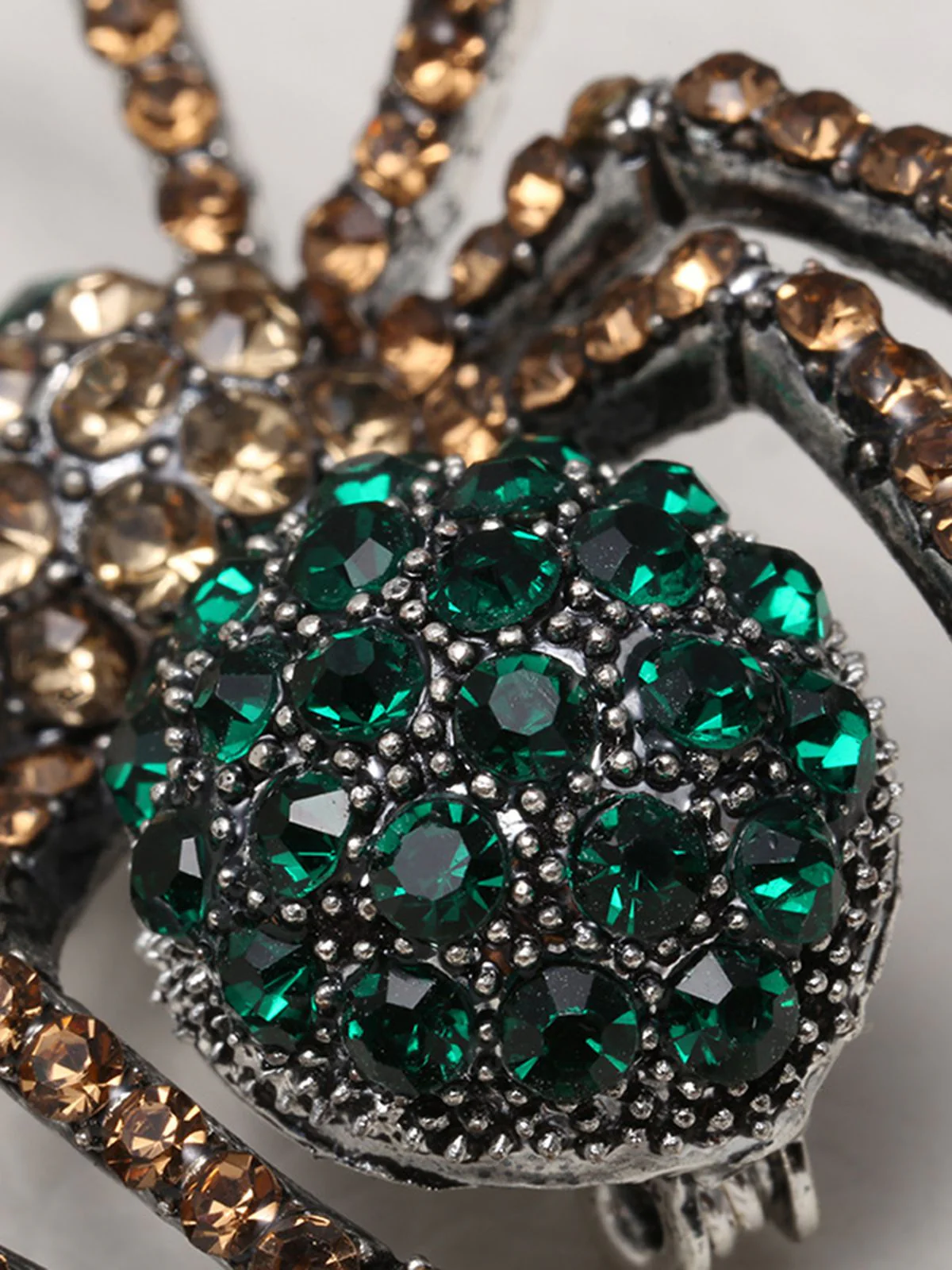 Retro Halloween Spider Rhinestone Brooch - Image 6