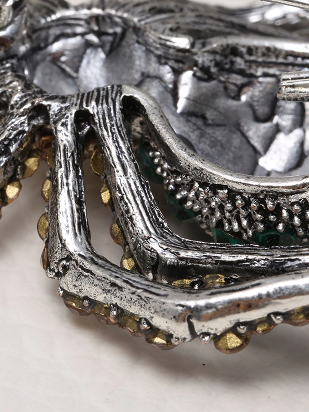 Retro Halloween Spider Rhinestone Brooch - Image 9