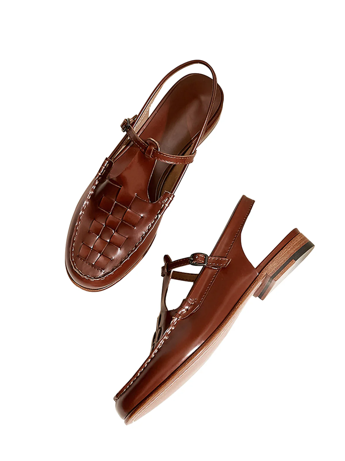 Retro Handwoven Toe Roman Sandals - Image 11