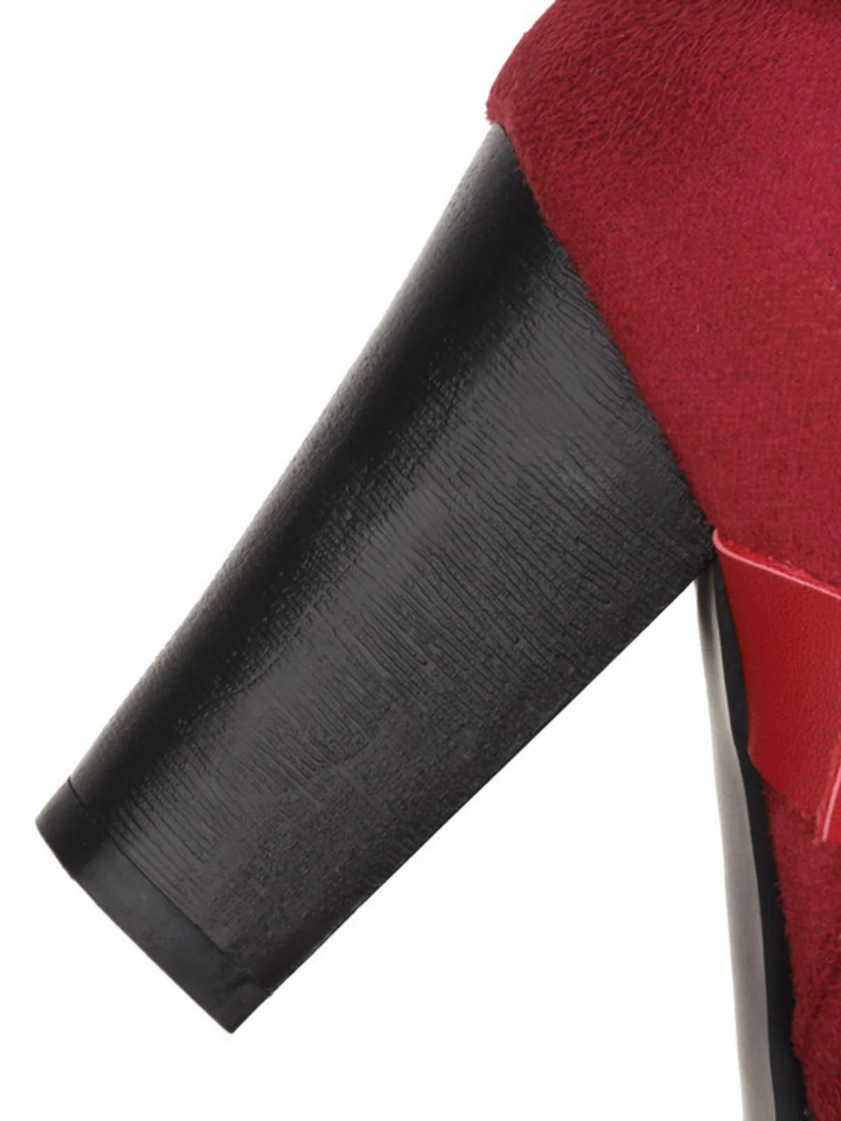 Retro Leather Belt Suede High Heel Shoes - Image 10