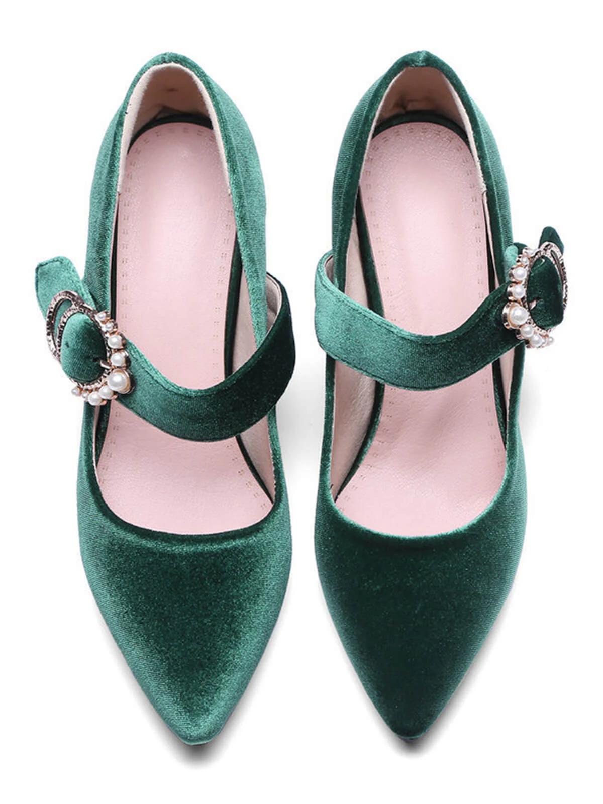 Retro Mary Jane Chunky High Heel Shoes - Image 4