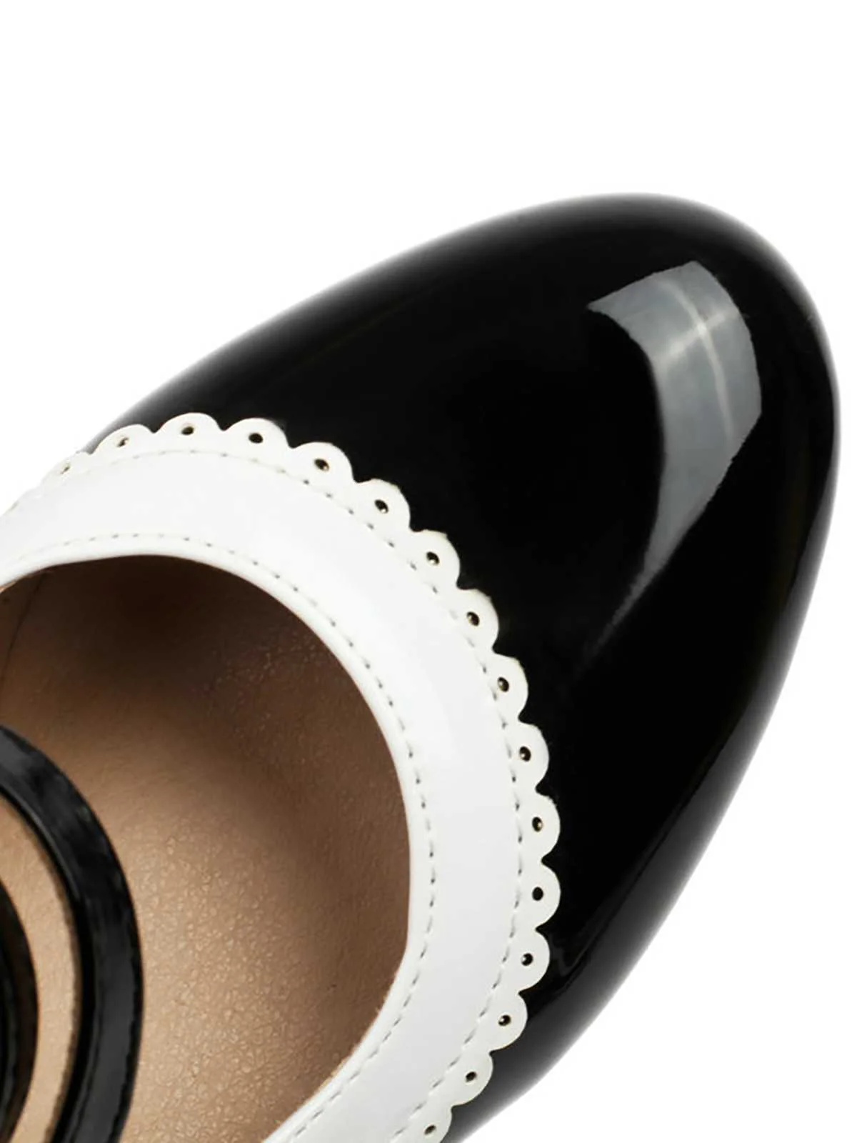 Retro Mary Jane Chunky High Heels Shoes - Image 6