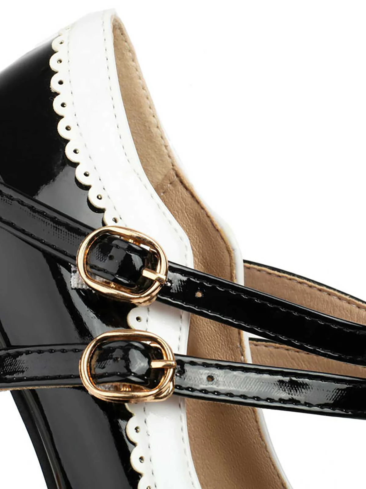 Retro Mary Jane Chunky High Heels Shoes - Image 7
