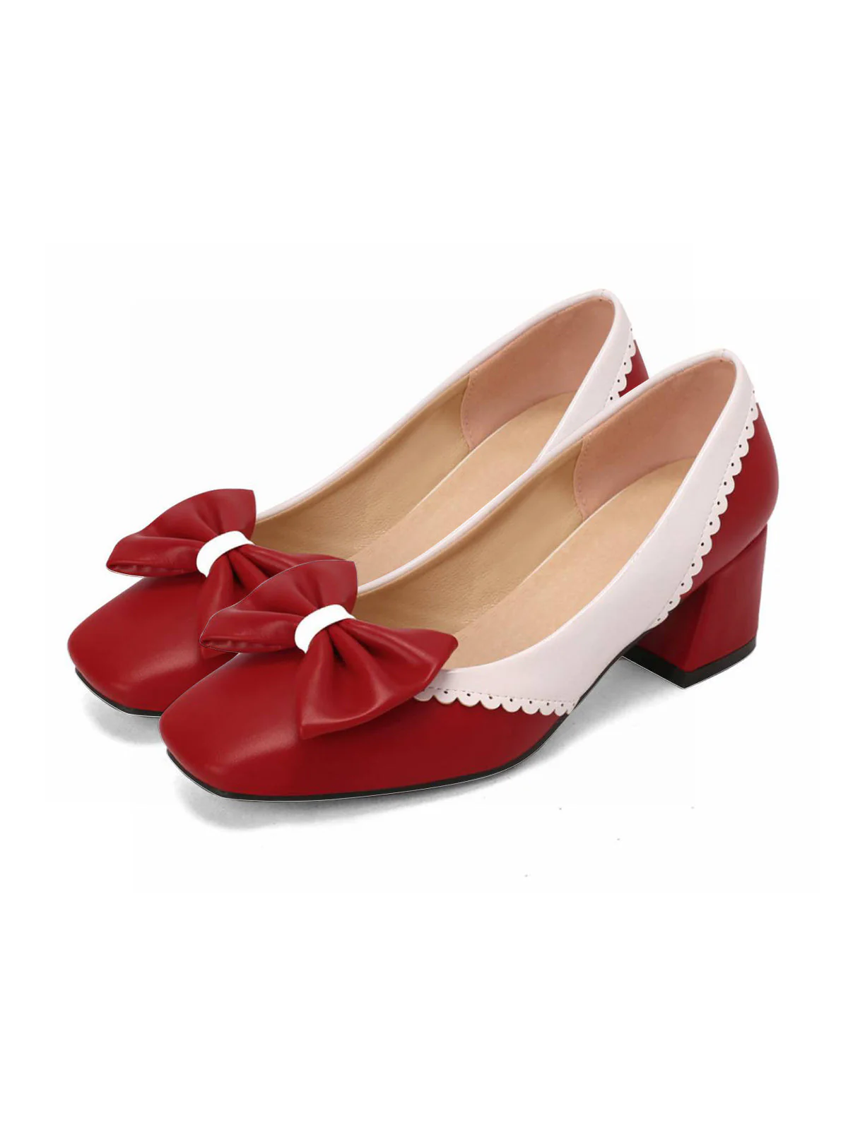 Retro Mary Jane High Heel Shoes - Image 2