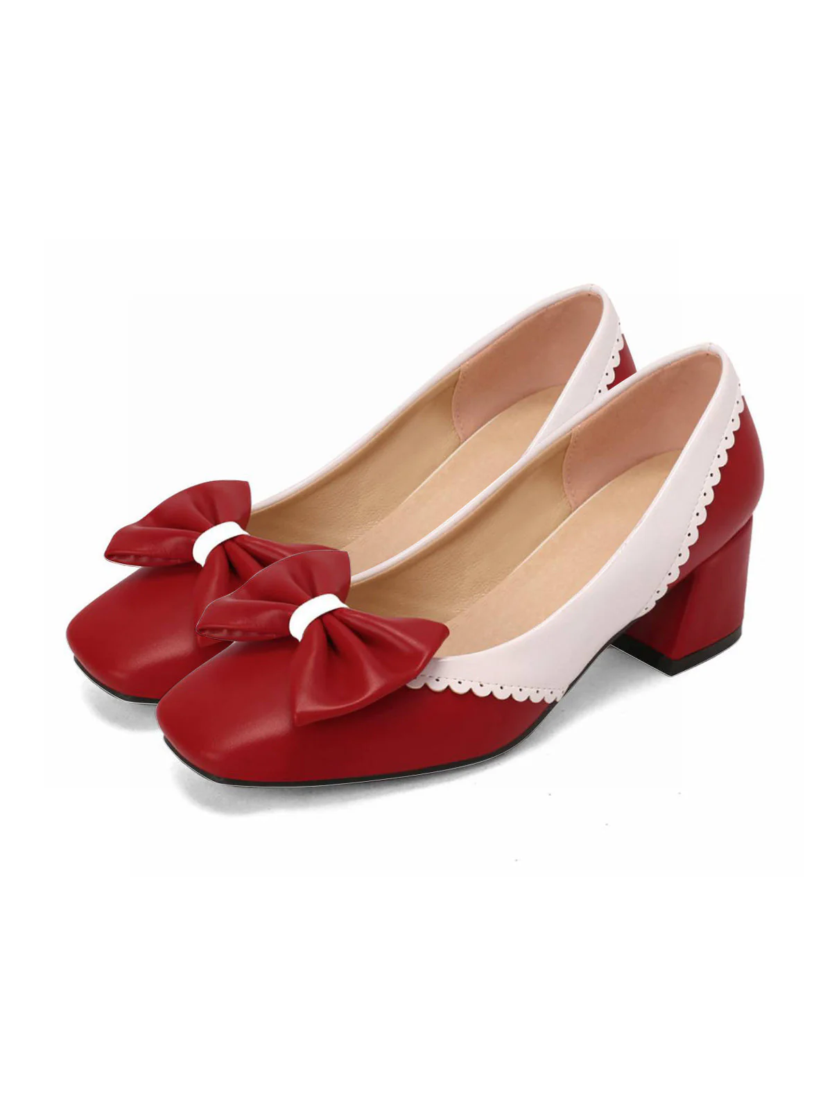 Retro Mary Jane High Heel Shoes - Image 3