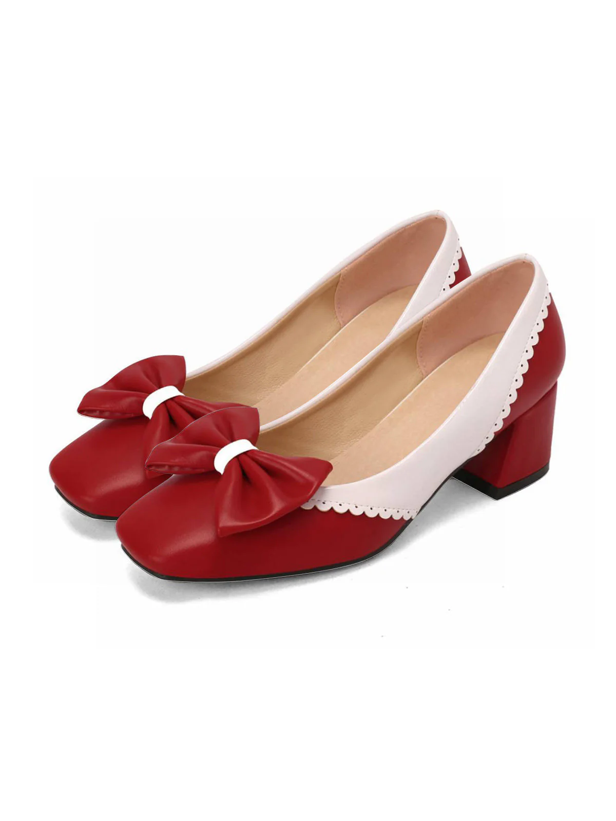 Retro Mary Jane High Heel Shoes - Image 4