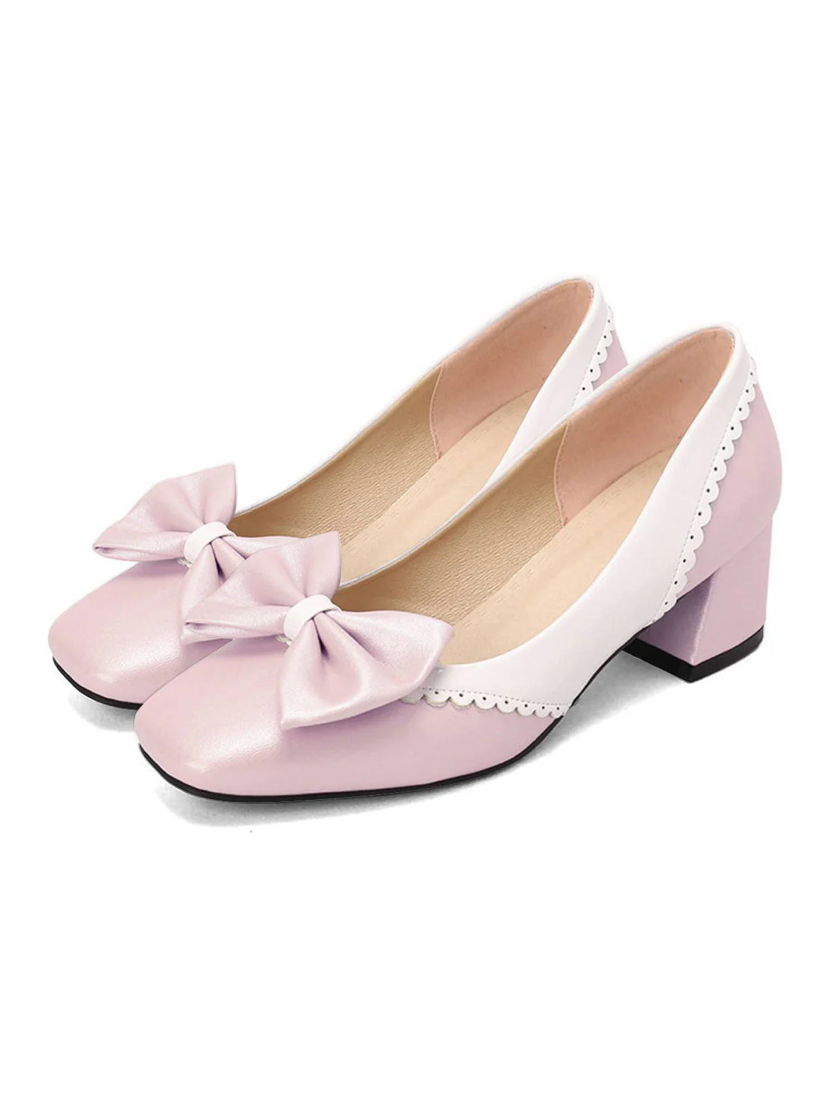 Retro Mary Jane High Heel Shoes - Image 7