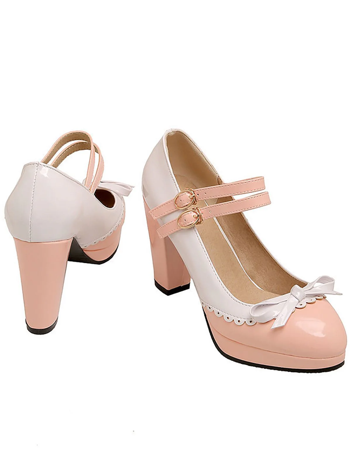 Retro Mary Jane High Heels Shoes - Image 10