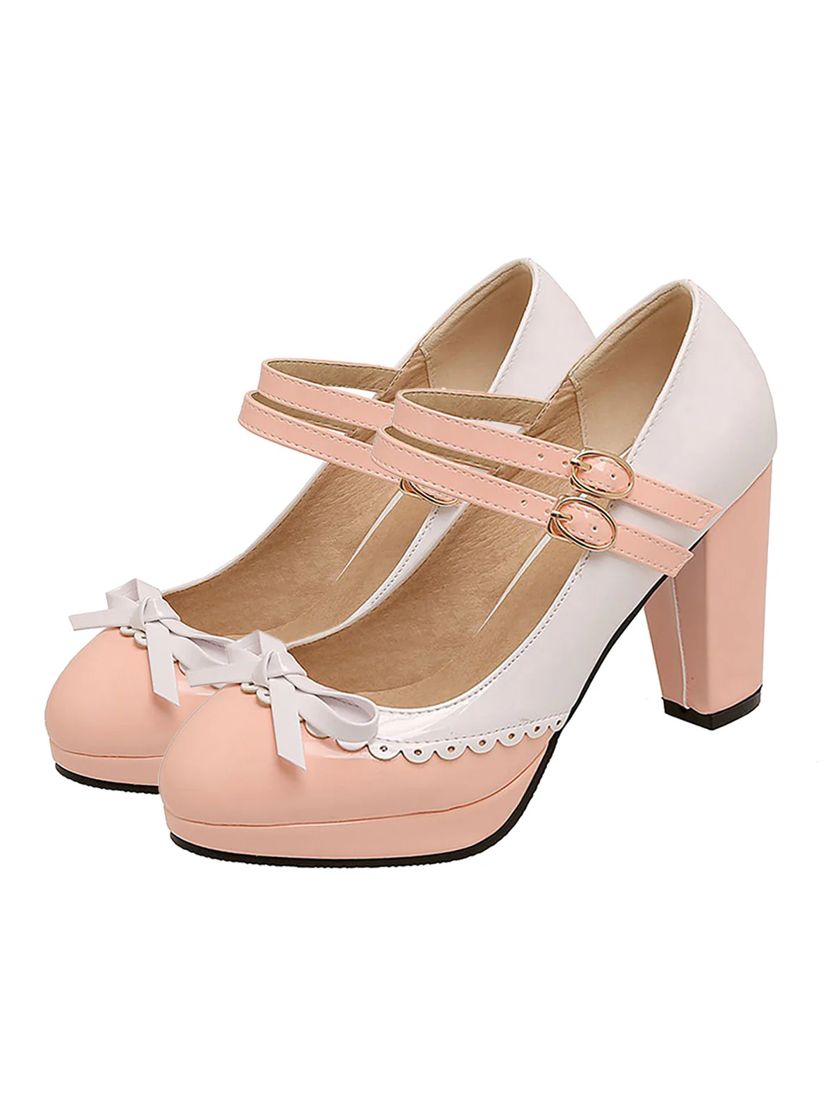 Retro Mary Jane High Heels Shoes - Image 3