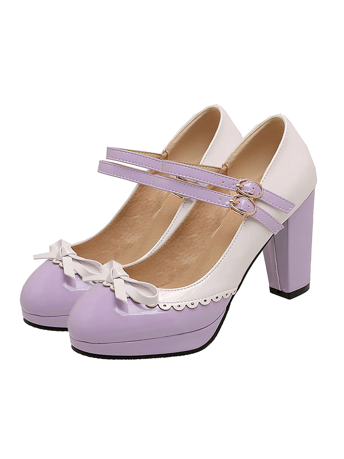 Retro Mary Jane High Heels Shoes - Image 4