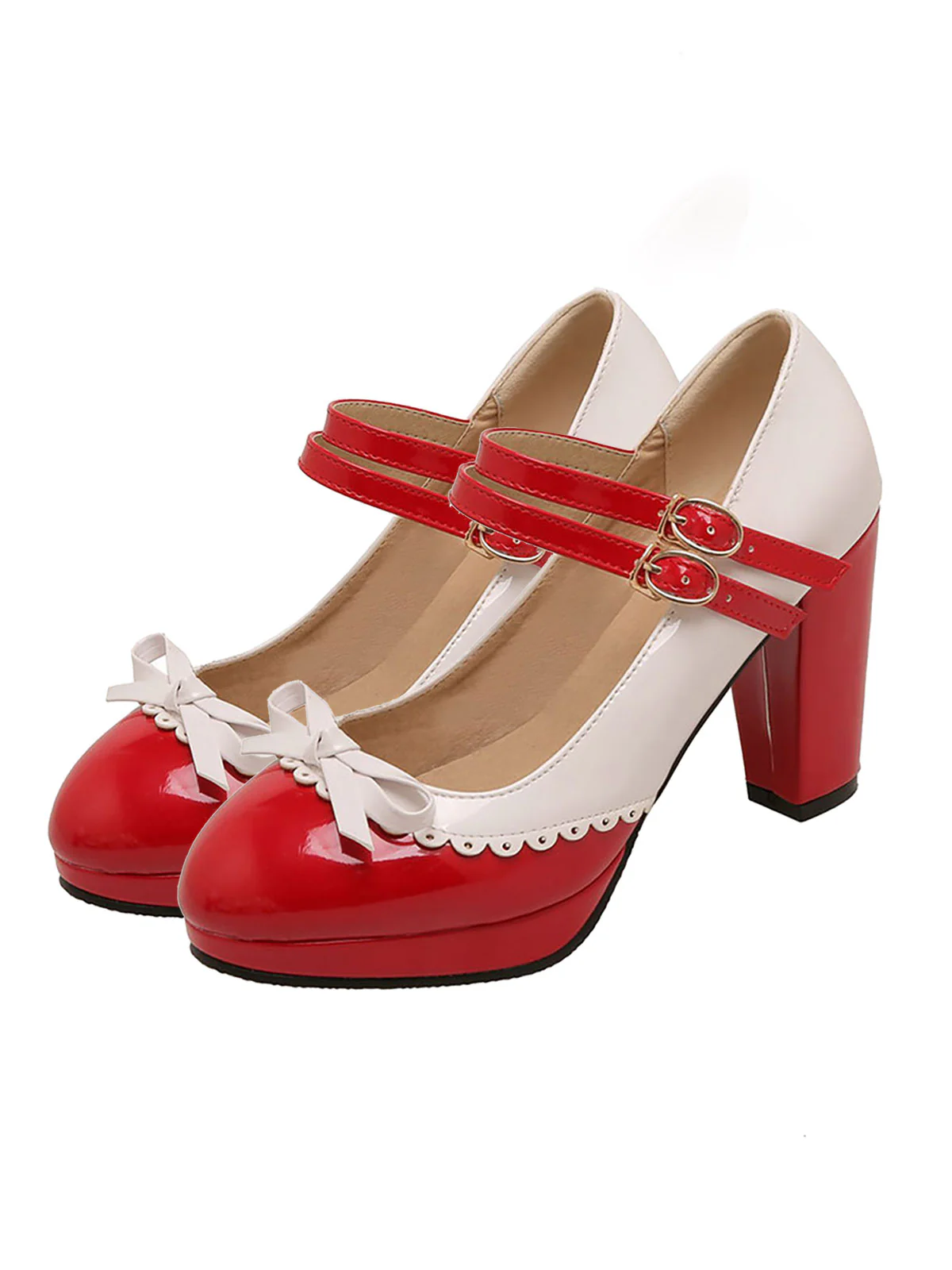 Retro Mary Jane High Heels Shoes - Image 5