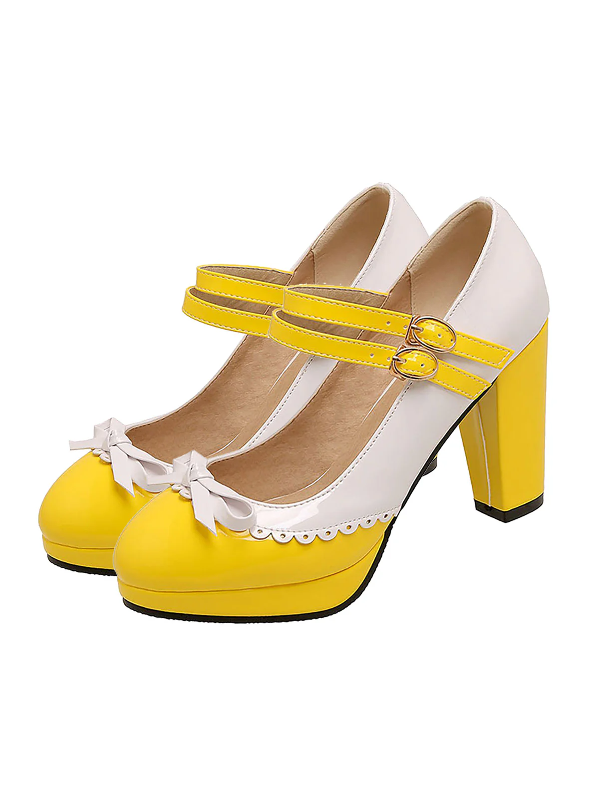 Retro Mary Jane High Heels Shoes - Image 6