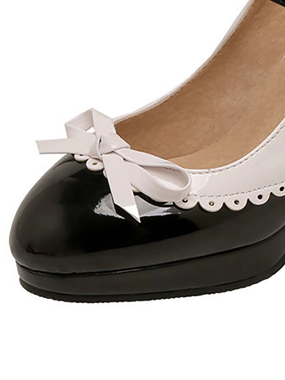 Retro Mary Jane High Heels Shoes - Image 8