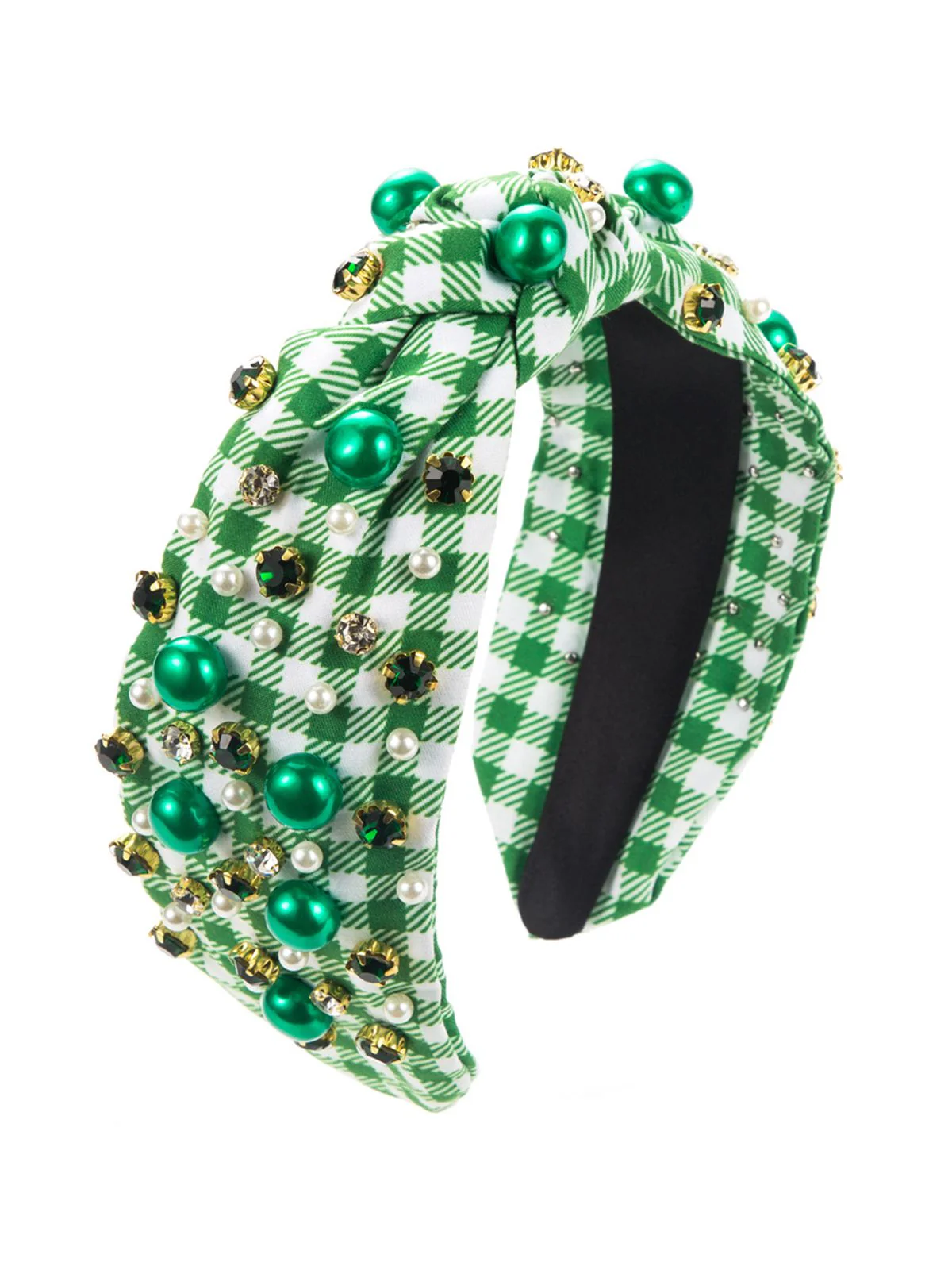 Retro Plaid St. Patrick Headband - Image 3