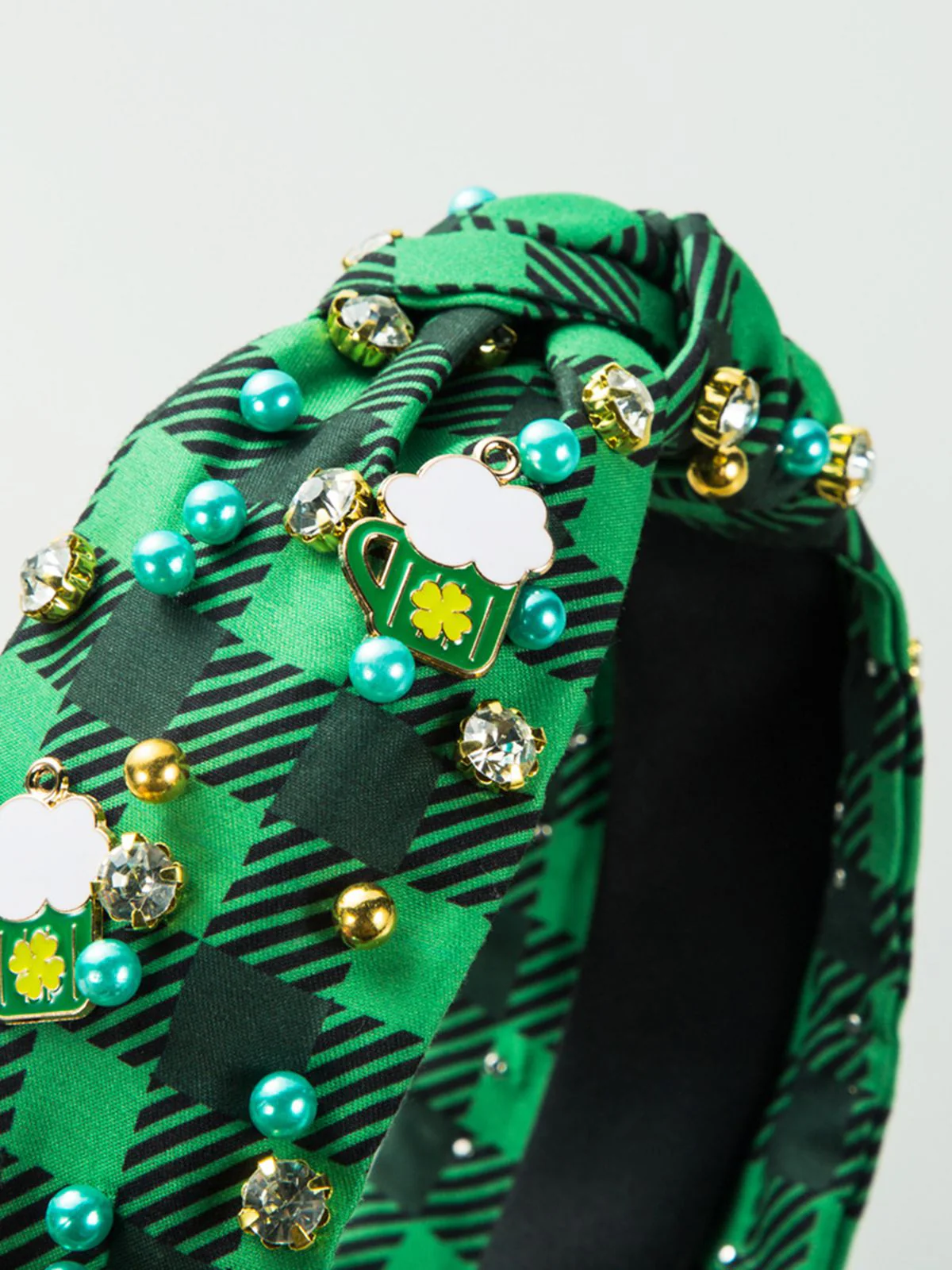 Retro Plaid St. Patrick Headband - Image 4