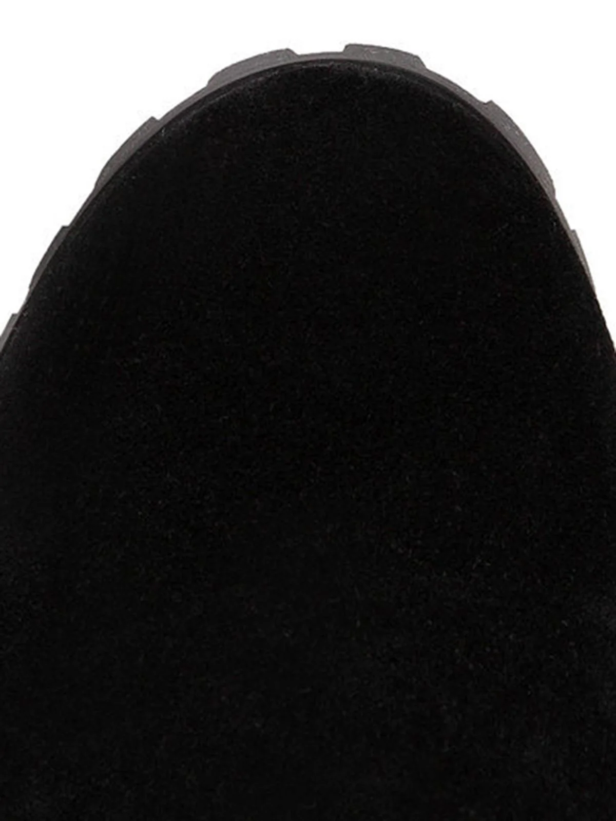 Retro Plus Velvet Chunky Heel Short Boots - Image 6