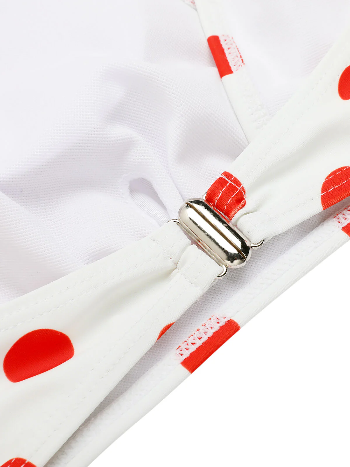 1950s Retro Polka Dots Bikini Set & Apron - Image 7