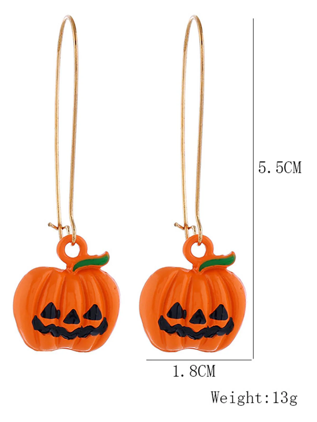 Retro Pumpkin Halloween Earring - Image 2