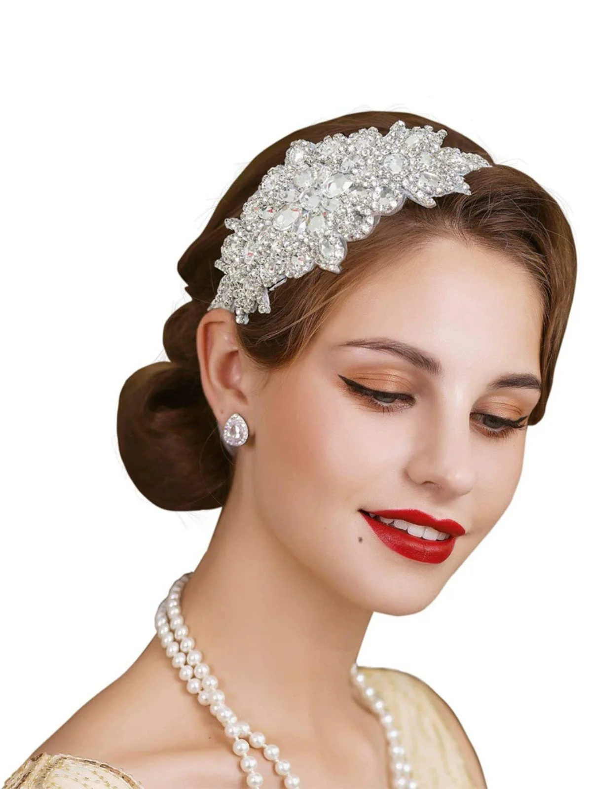Retro Rhinestone Fashionable Headband - Image 2