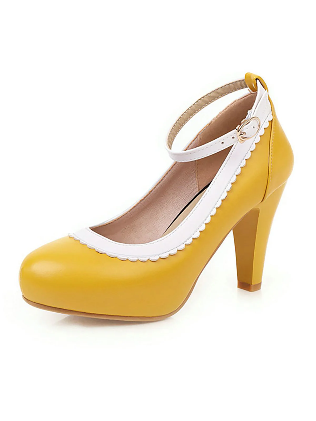 Retro Ankle Strap High Heels Shoes - Image 2