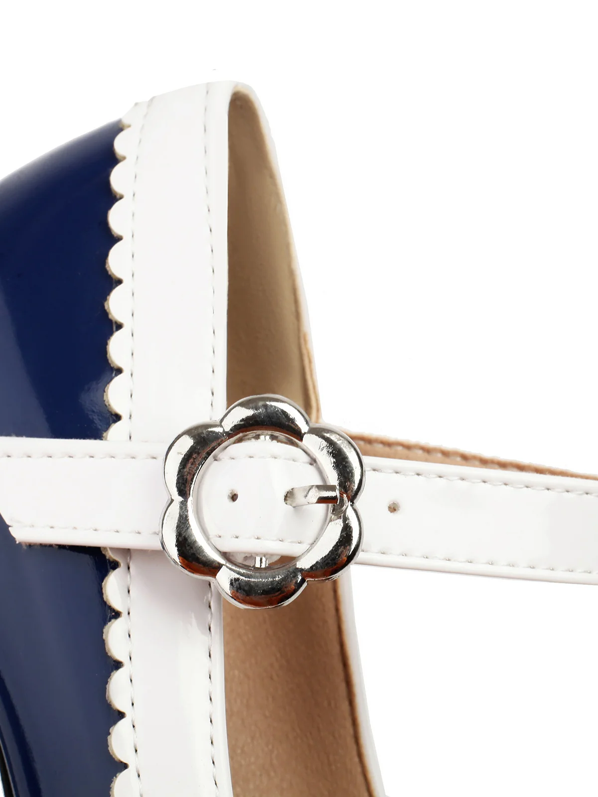 Retro Round Toe Bow High Heels Shoes - Image 15