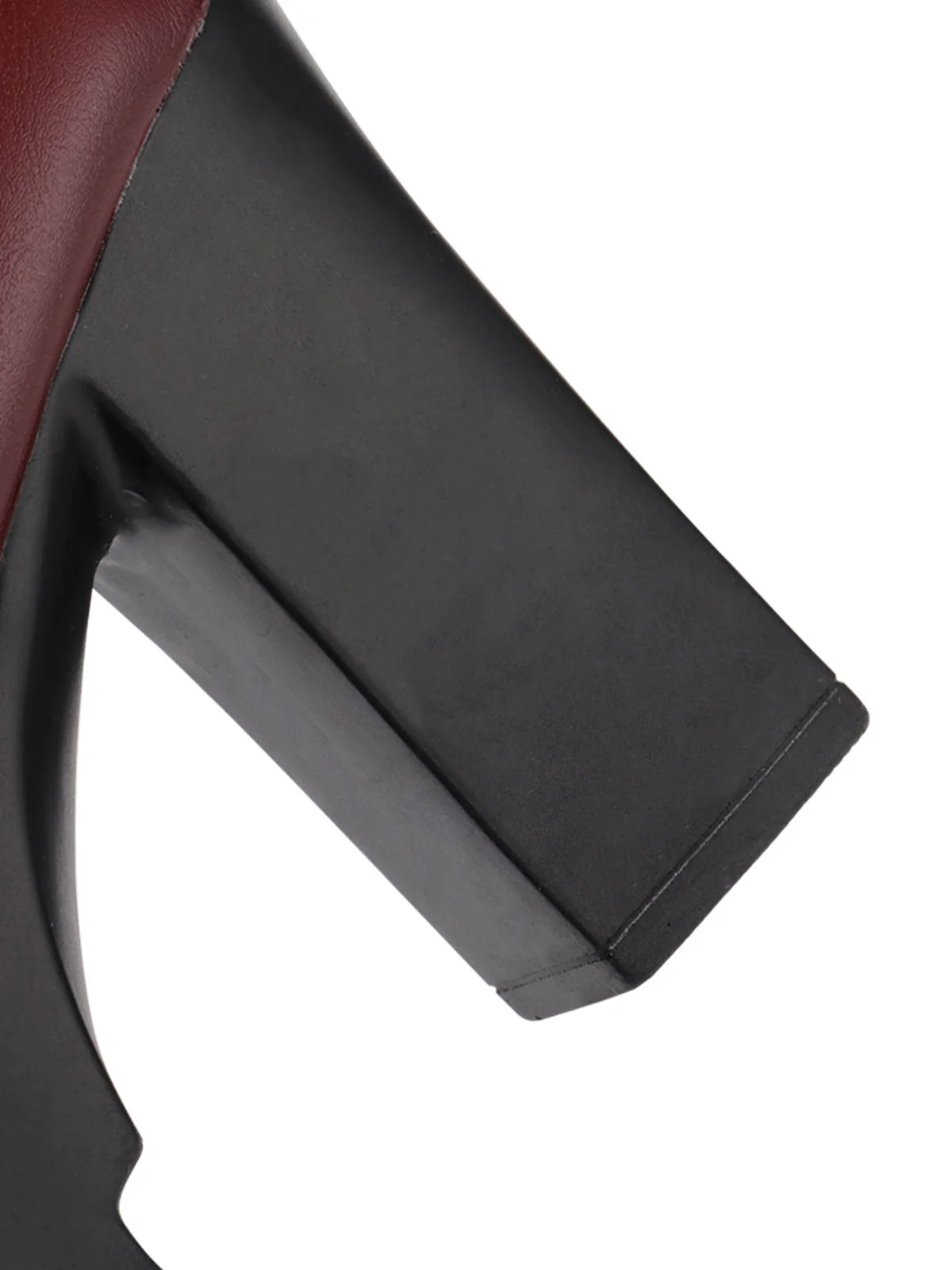 Retro Round Toe Mary Jane High Heel Shoes - Image 4
